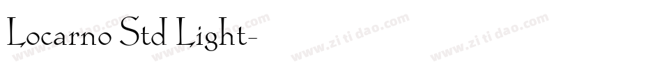 Locarno Std Light字体转换